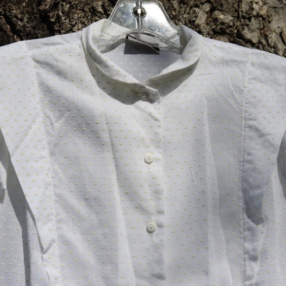 Vintage Neiman Marcus | Swiss Dot Ruffle Top - Picture 6 of 10